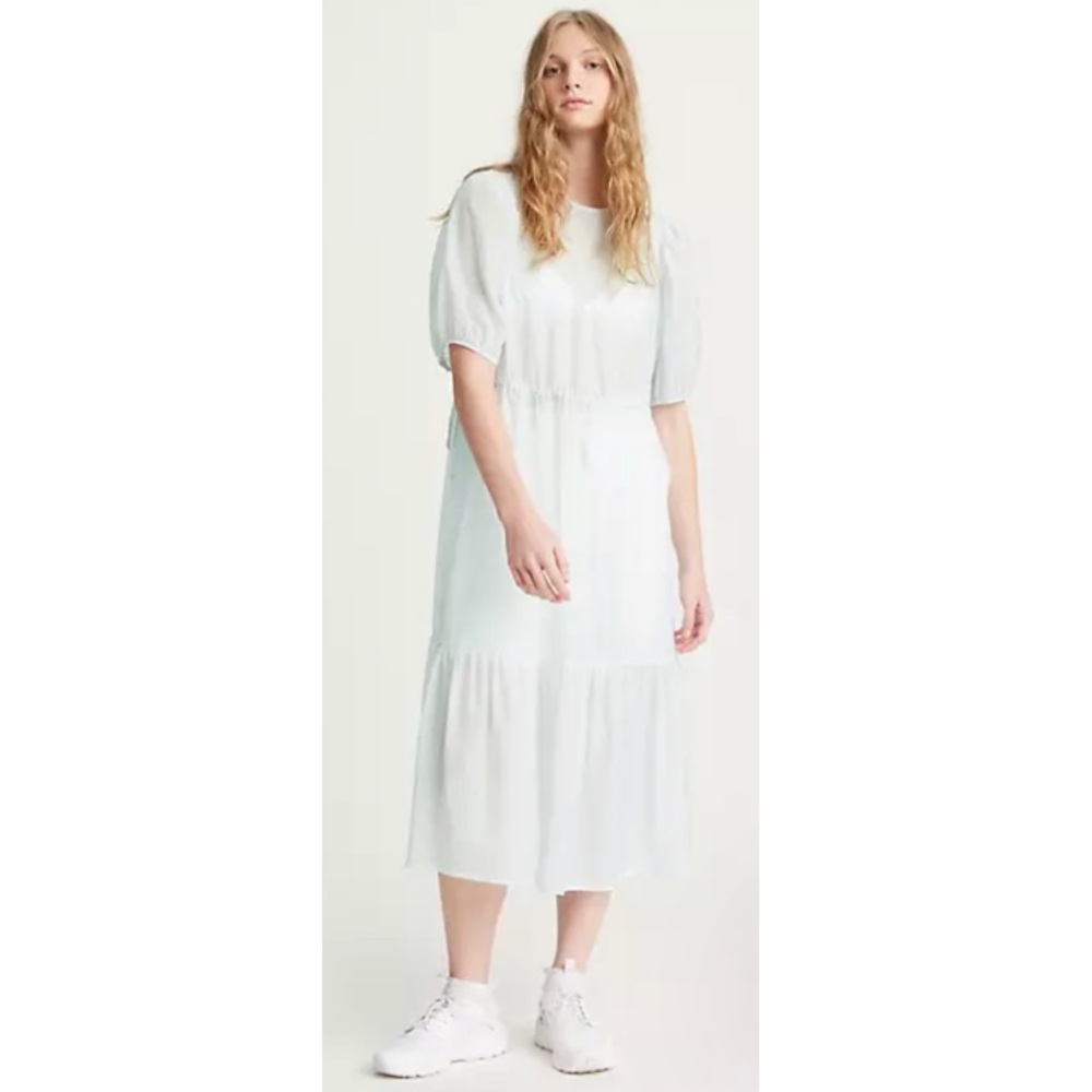 Levi’s | Tired Midi Dress Blue and White Plaid